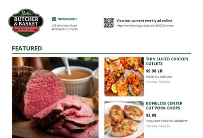 Bob's Butcher & Basket Weekly Ad October 16 - 22, 2026