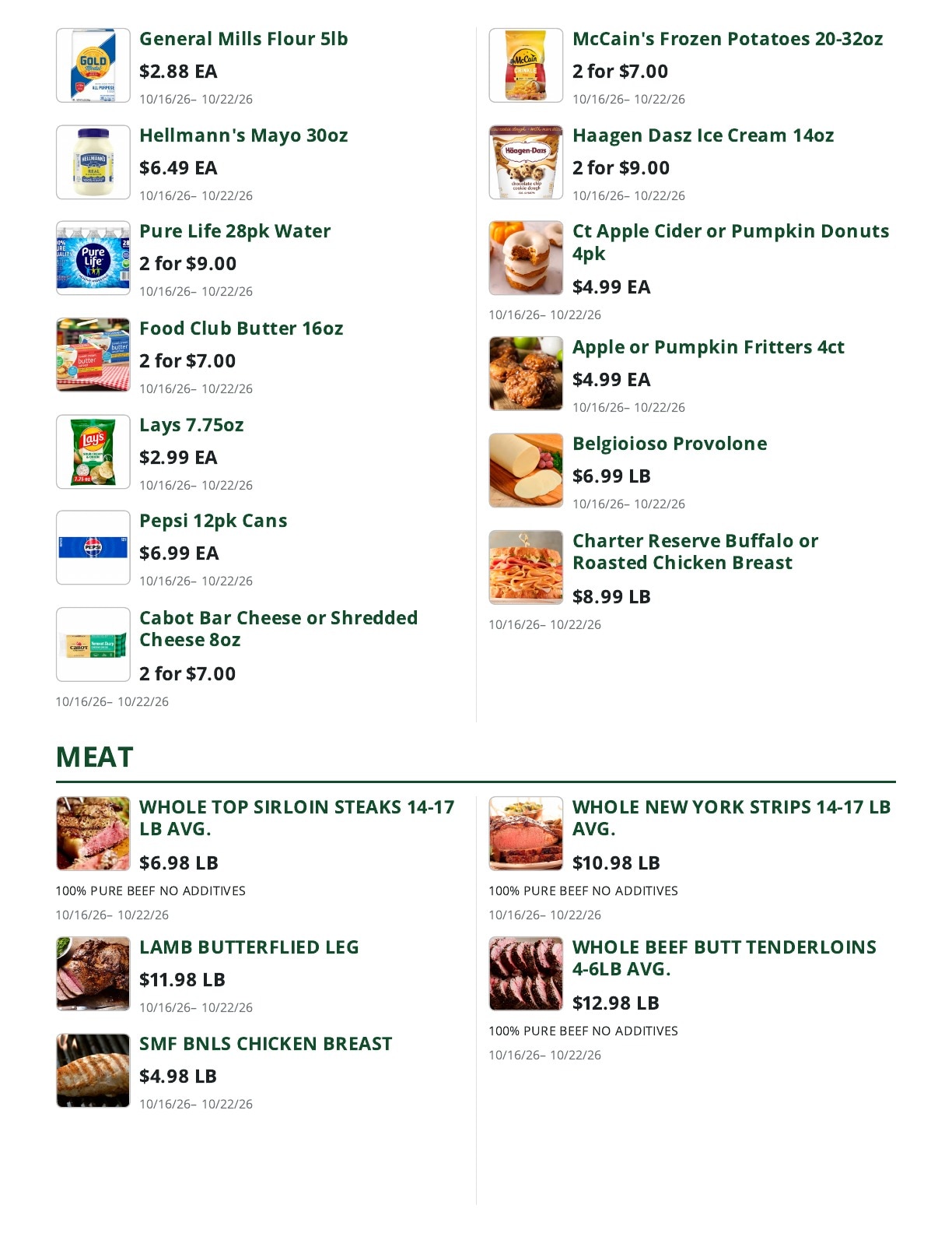Bob's Butcher & Basket Weekly Ad October 16 - 22, 2026