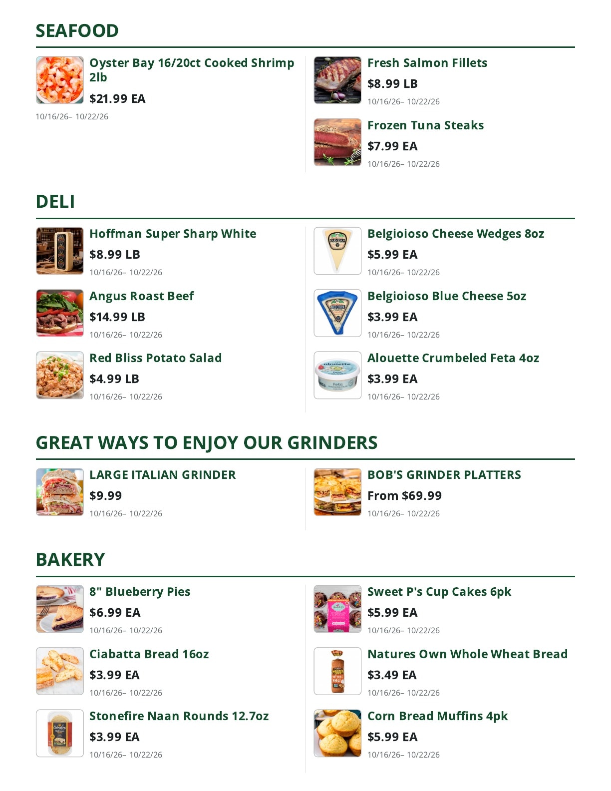 Bob's Butcher & Basket Weekly Ad October 16 - 22, 2026