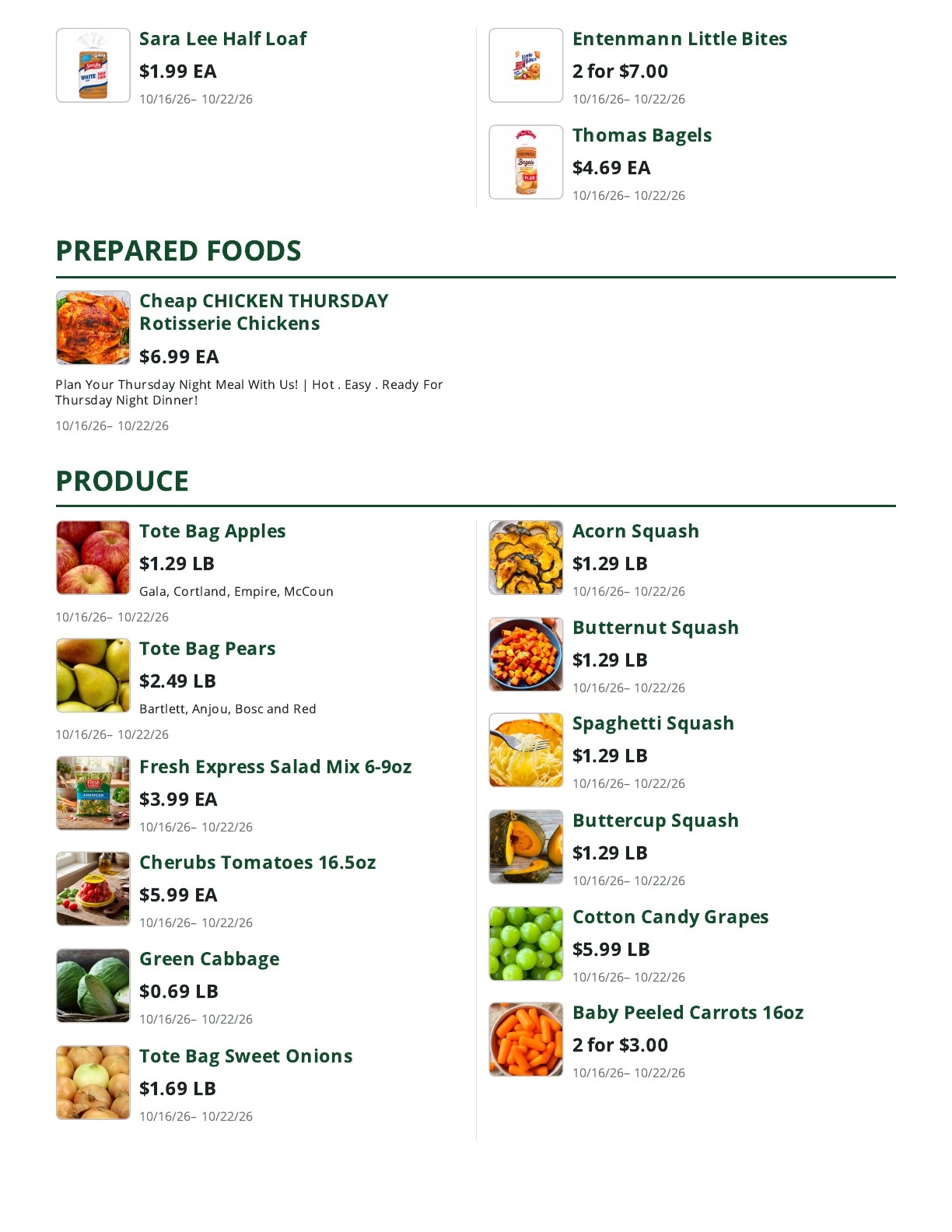 Bob's Butcher & Basket Weekly Ad October 16 - 22, 2026