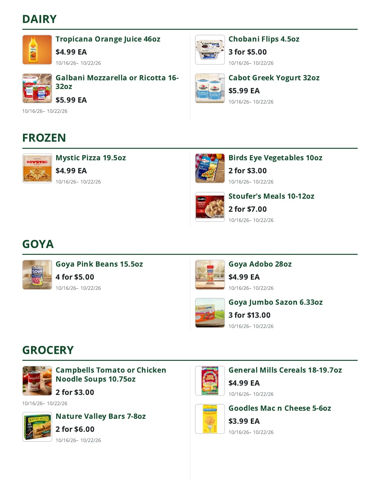 Bob's Butcher & Basket Weekly Ad October 16 - 22, 2026