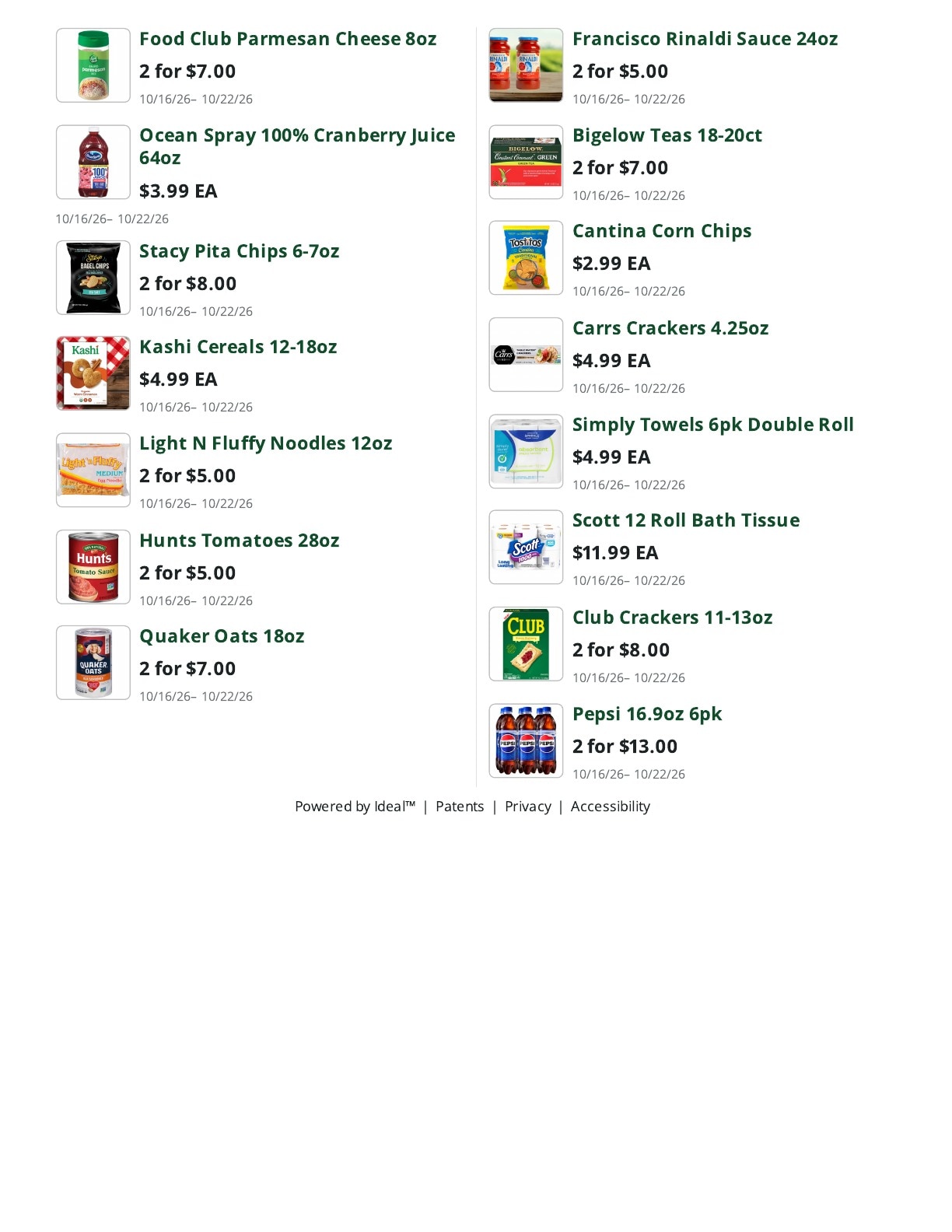 Bob's Butcher & Basket Weekly Ad October 16 - 22, 2026