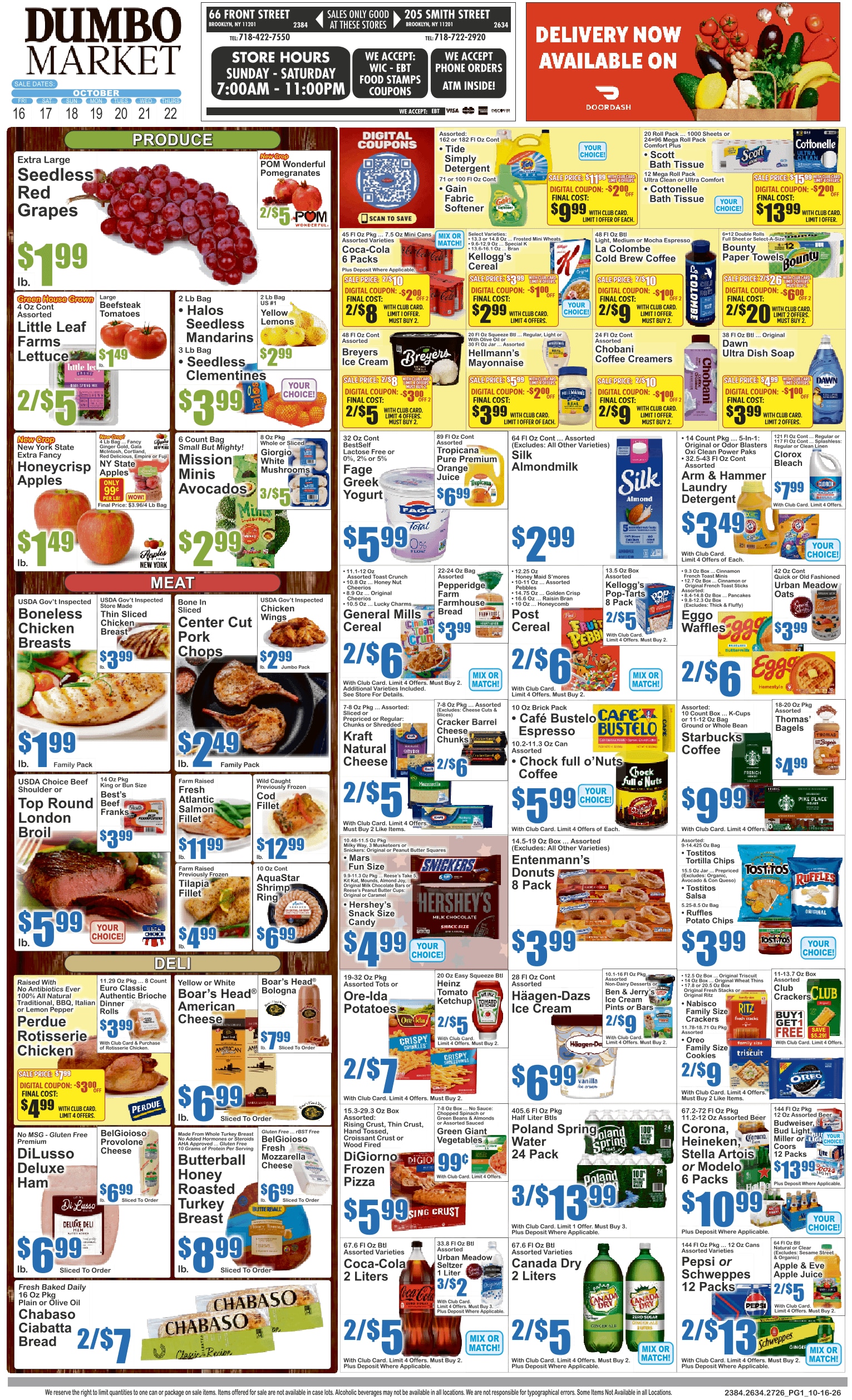 Dumbo Market Key Food Weekly Ad October 16 - 22, 2026