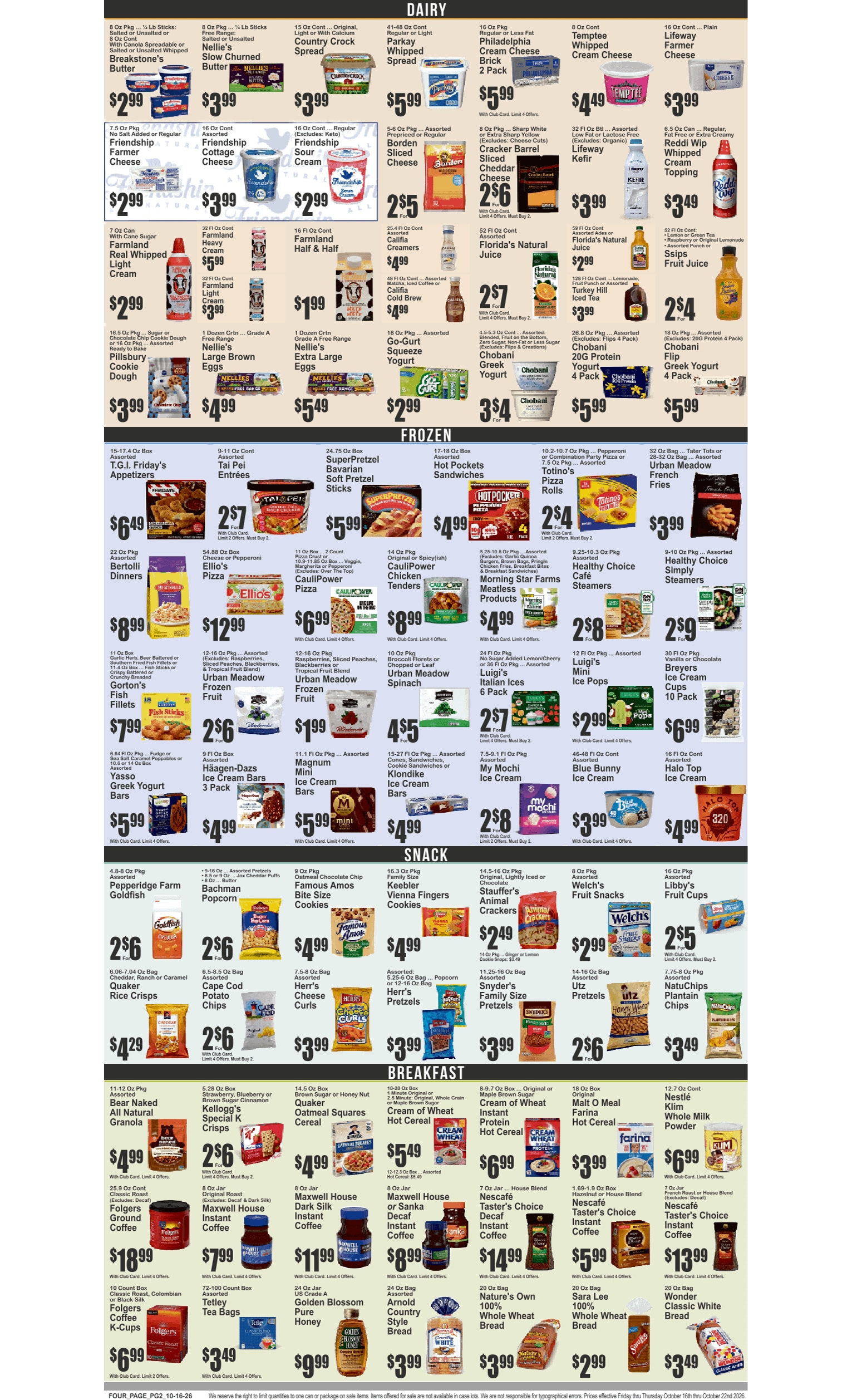 Dumbo Market Key Food Weekly Ad October 16 - 22, 2026