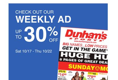 Dunham's Sports (Escanaba Area, MI) Weekly Ad October 17 - 22, 2026