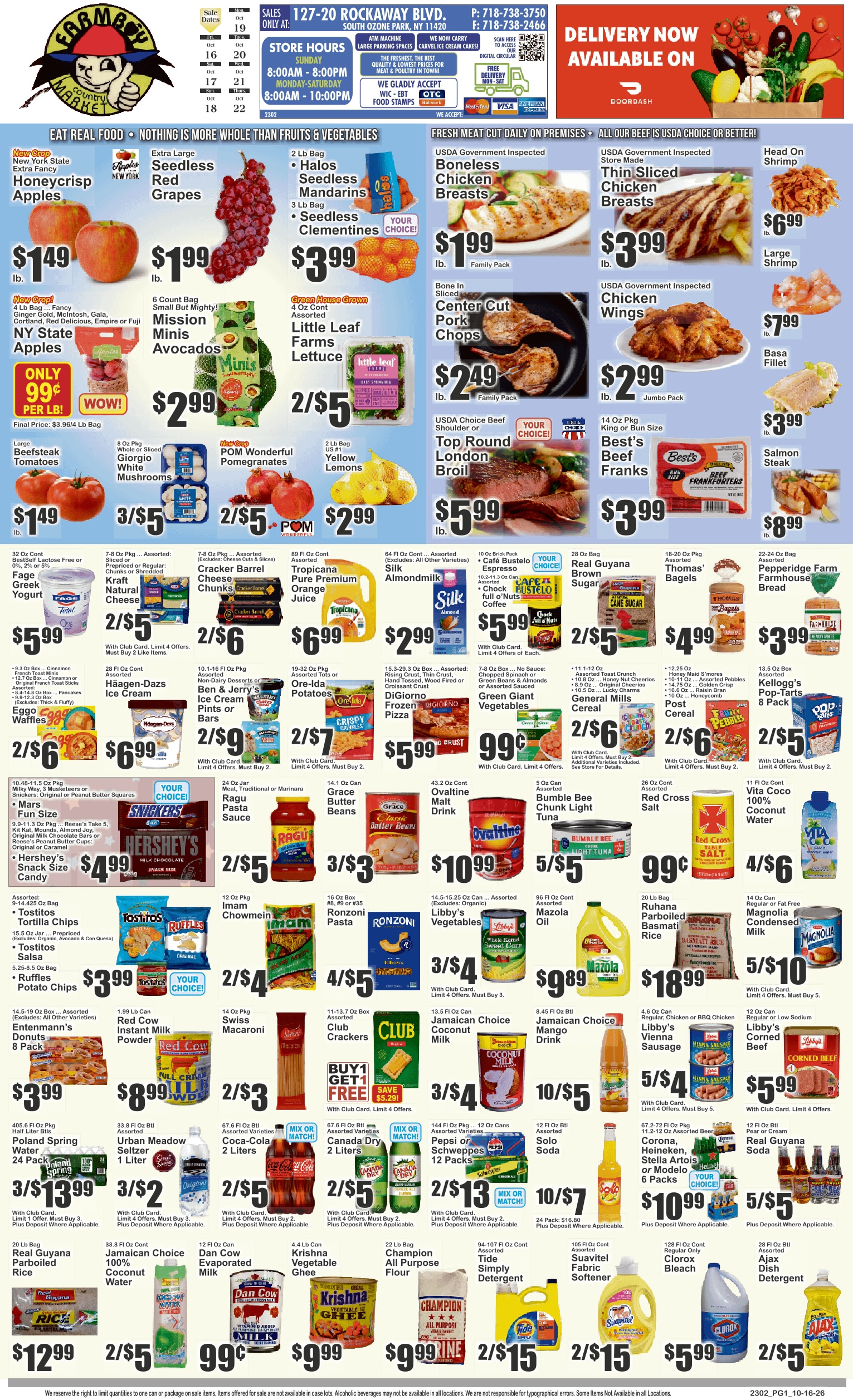 Farm Boy Country Market (127-20 Rockaway Blvd, Ozone Park, NY) Key Food Weekly Ad October 16 - 22, 2026