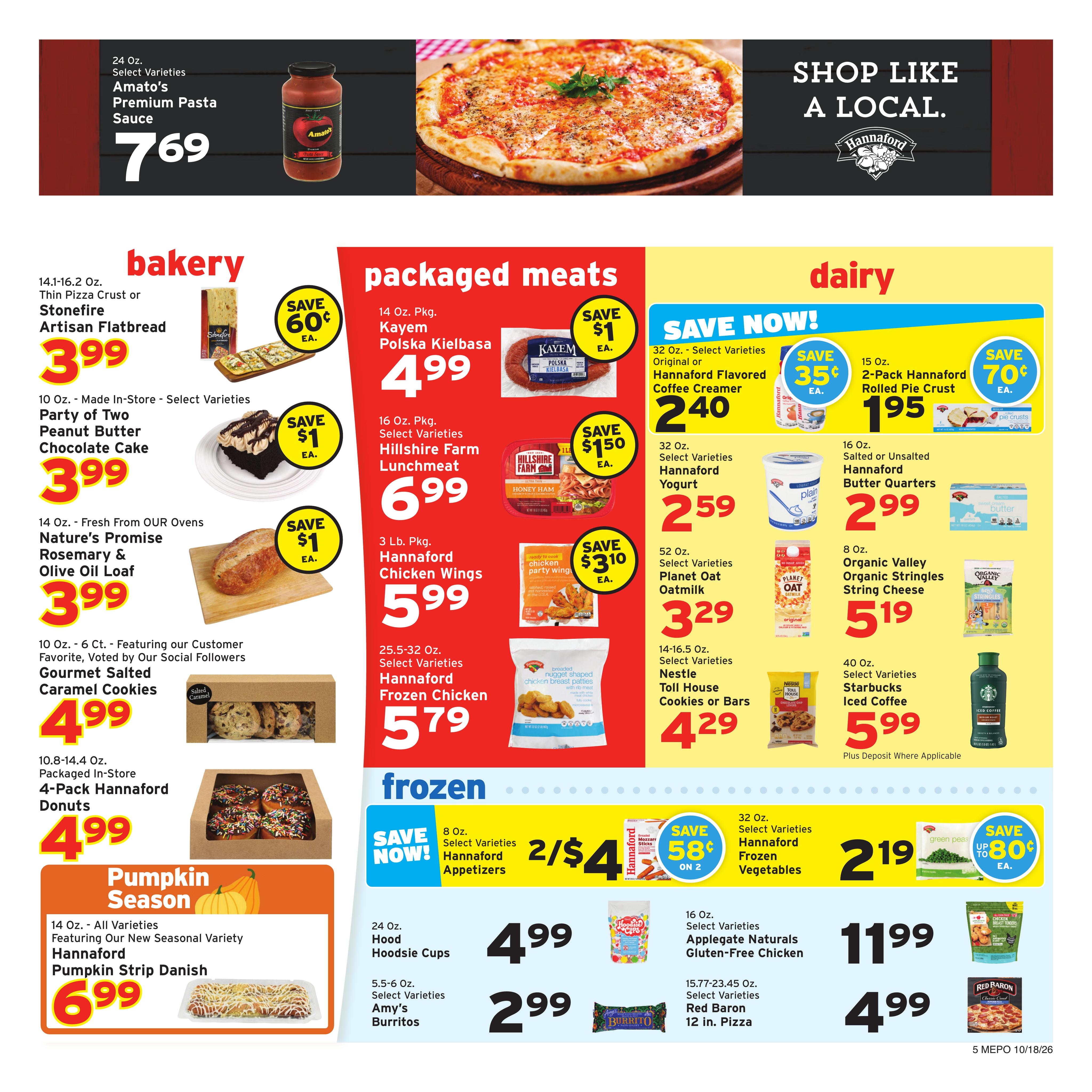 Hannaford (Portland Area, ME) Week 43 Flyer for Flipp Weekly Ad October 18 - 24, 2026