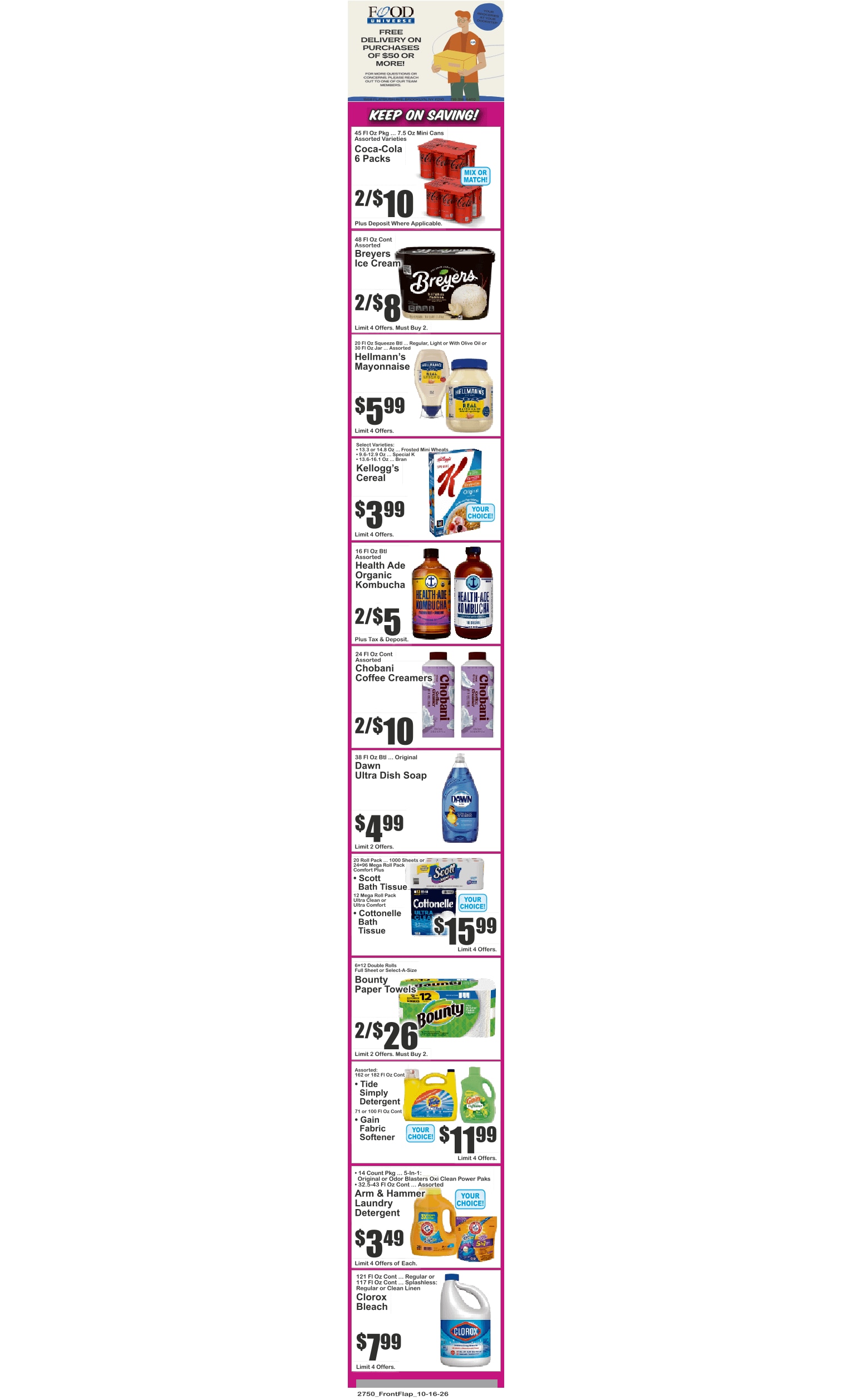 Food Universe (1559 Flatbush Avenue, Brooklyn, NY) Weekly Ad October 16 - 22, 2026