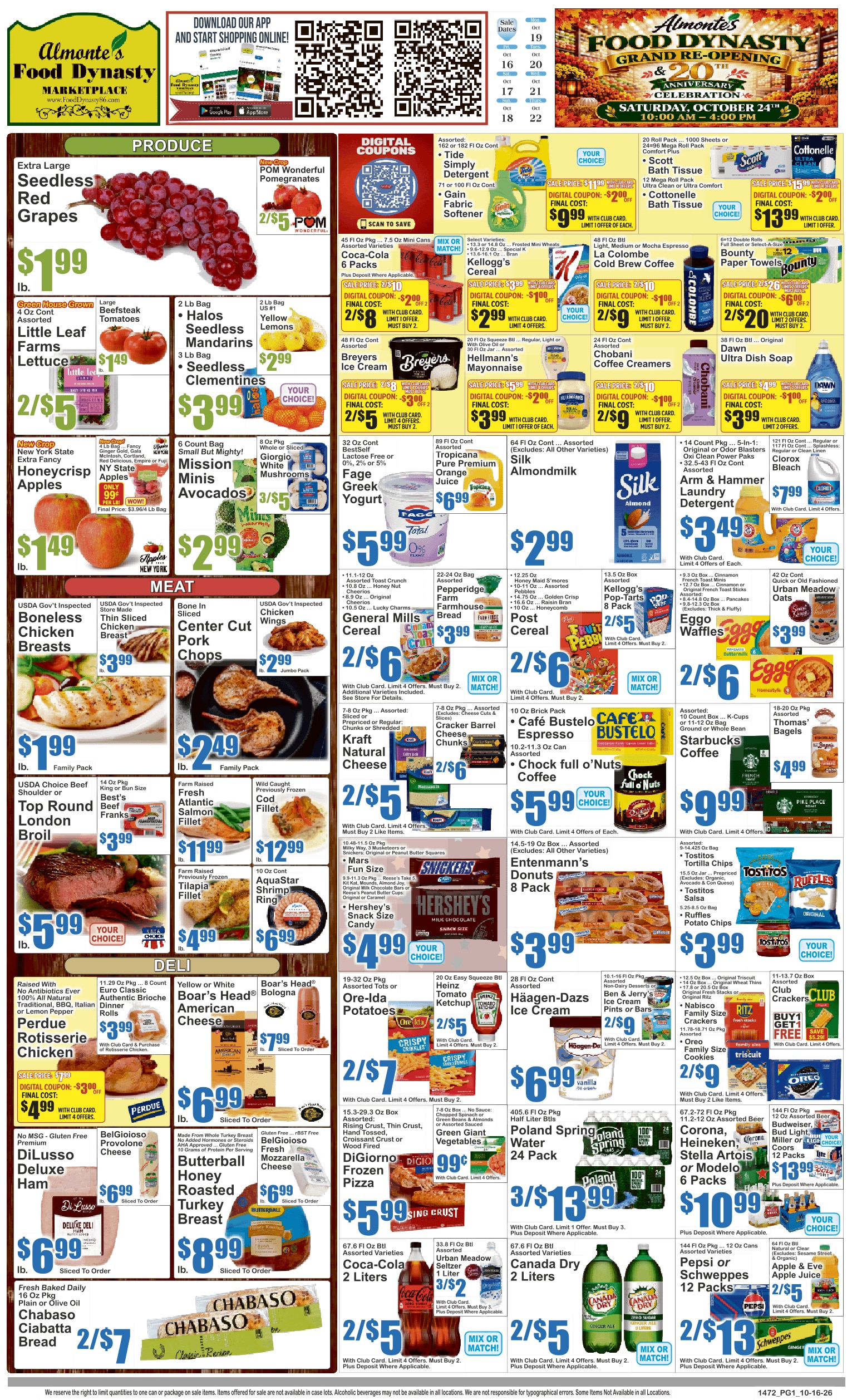 Food Dynasty (Brooklyn, NY) Key Food Weekly Ad October 16 - 22, 2026