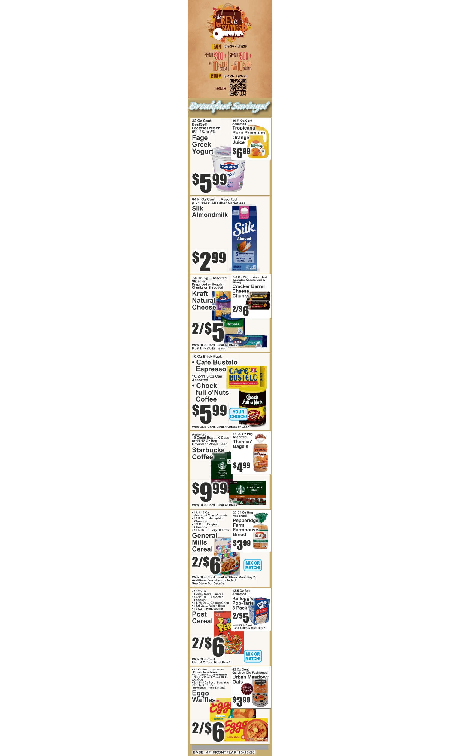 Food Dynasty (New York, NY) Key Food Weekly Ad October 16 - 22, 2026