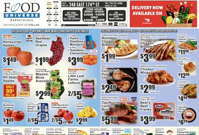 Food Universe (248 East 174th Street, Bronx, NY) Weekly Ad October 16 - 22, 2026