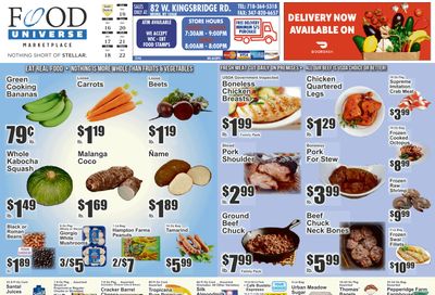 Food Universe (82 W. Kingsbridge Rd., Bronx, NY) Weekly Ad October 16 - 22, 2026