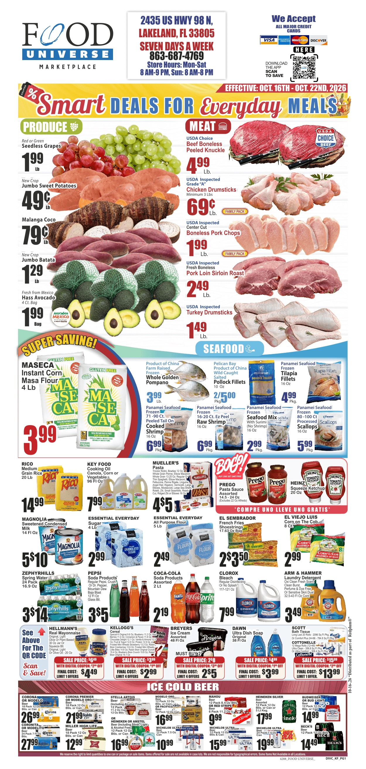 Food Universe (Lakeland, FL) Weekly Ad October 16 - 22, 2026