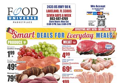 Food Universe (Lakeland, FL) Weekly Ad October 16 - 22, 2026