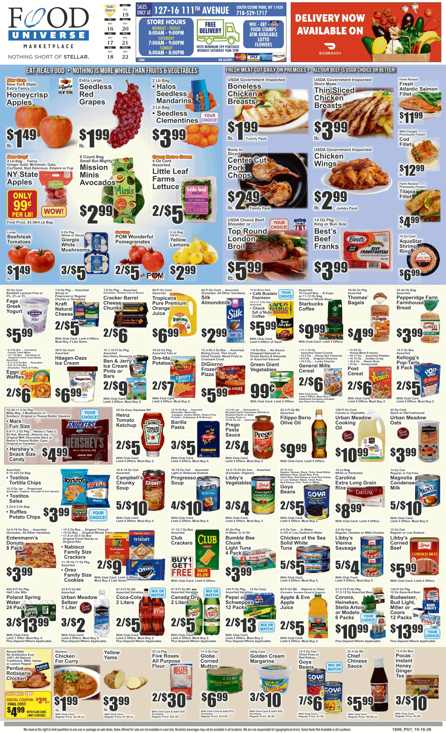 Food Universe (South Ozone Park, NY) Weekly Ad October 16 - 22, 2026