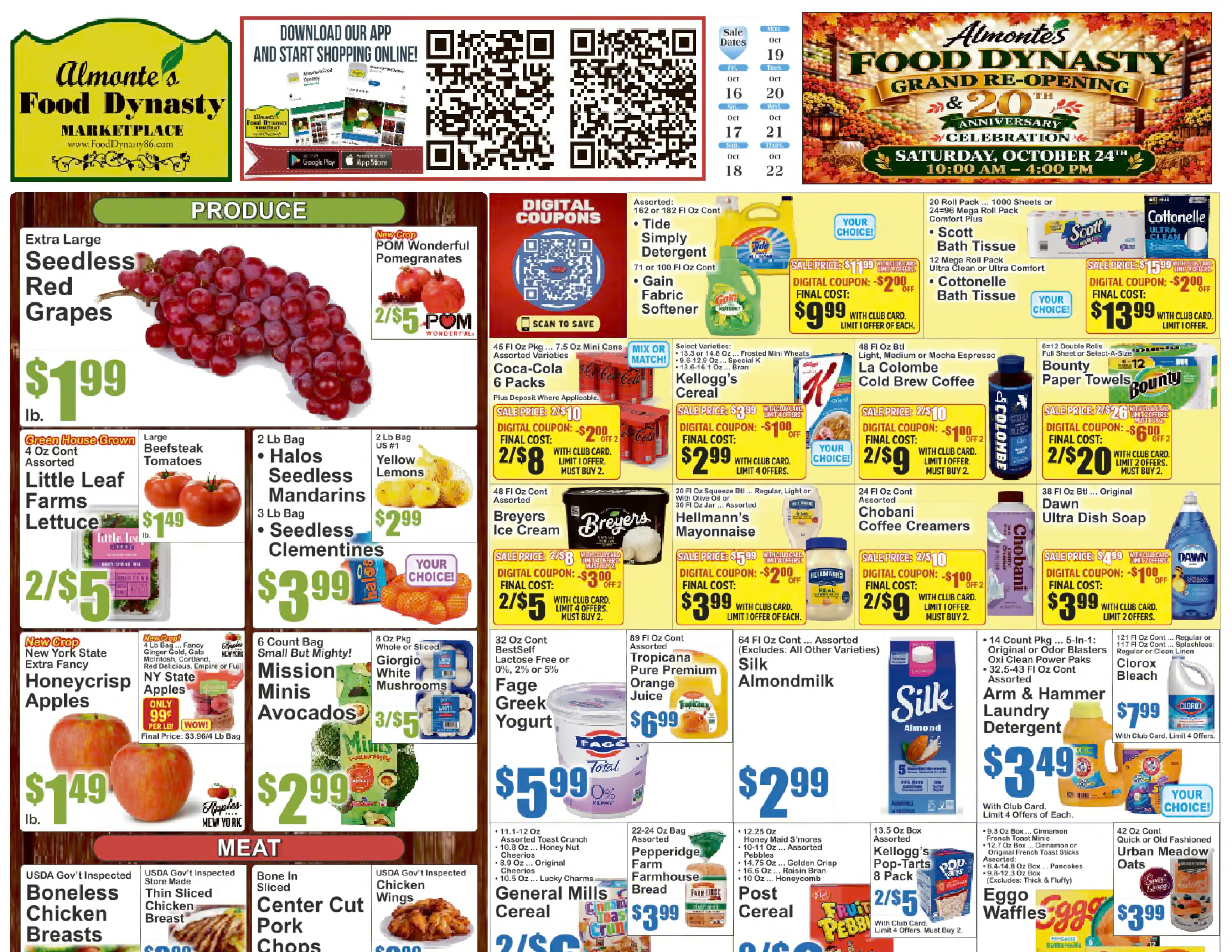 Almonte's Food Dynasty (1525 86th Street, Brooklyn, NY) Weekly Ad October 16 - 22, 2026