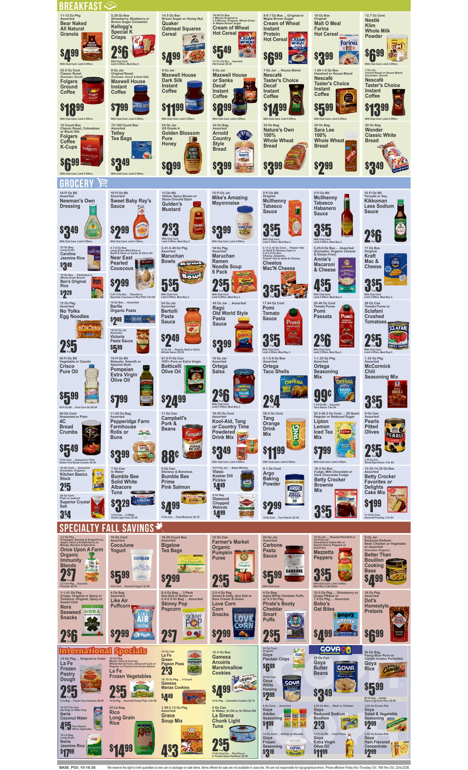 Dekalb Fresh Market (825 Dekalb Avenue, Brooklyn, NY) Key Food Weekly Ad October 16 - 22, 2026
