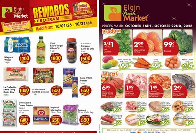 Elgin Fresh Market Weekly Ad October 16 - 22, 2026