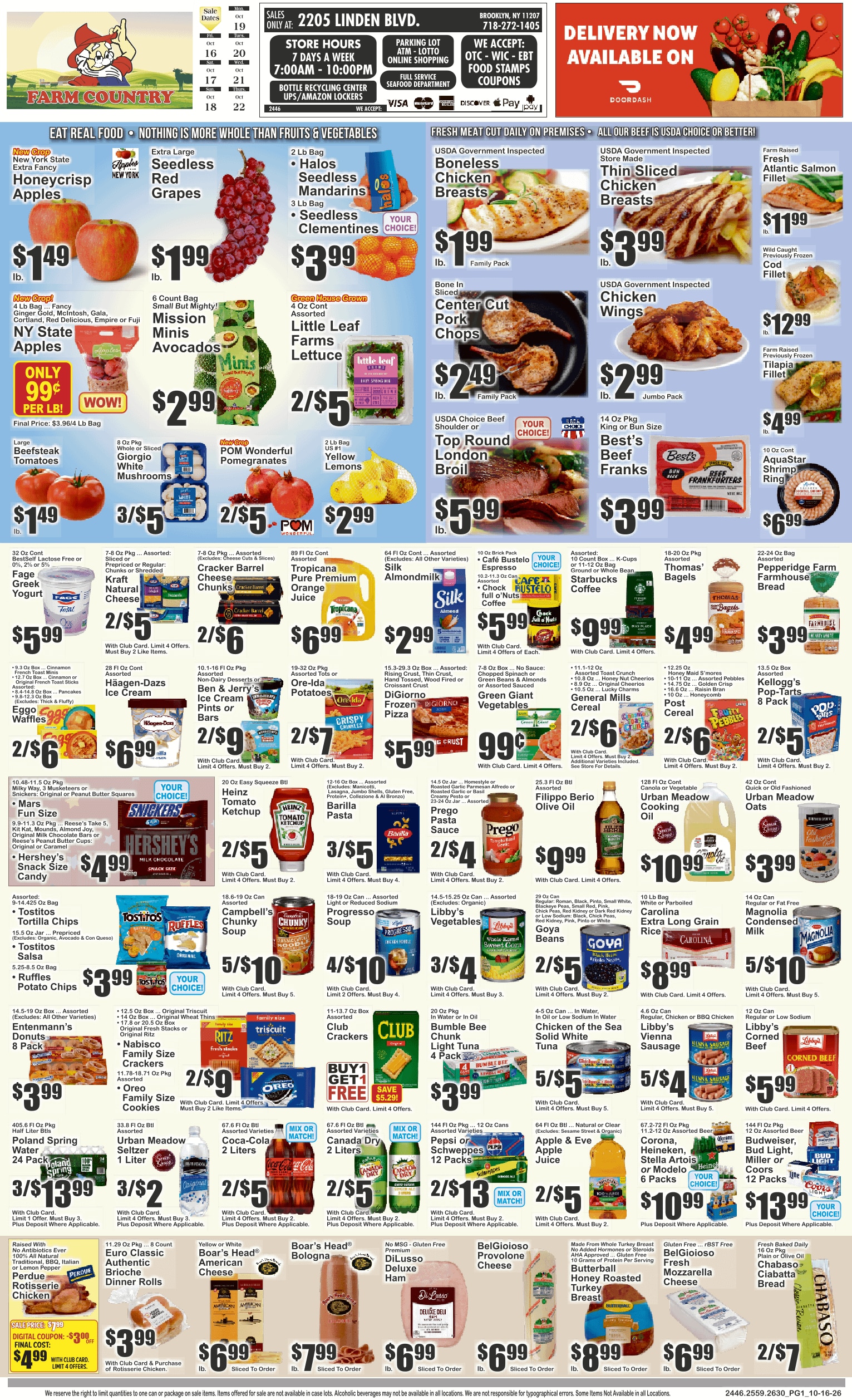 Farm Country (Brooklyn, NY) Key Food Weekly Ad October 16 - 22, 2026