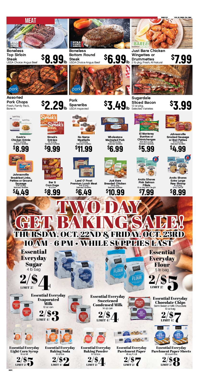 Hinrichs SuperValu Weekly Ad October 18 - 24, 2026