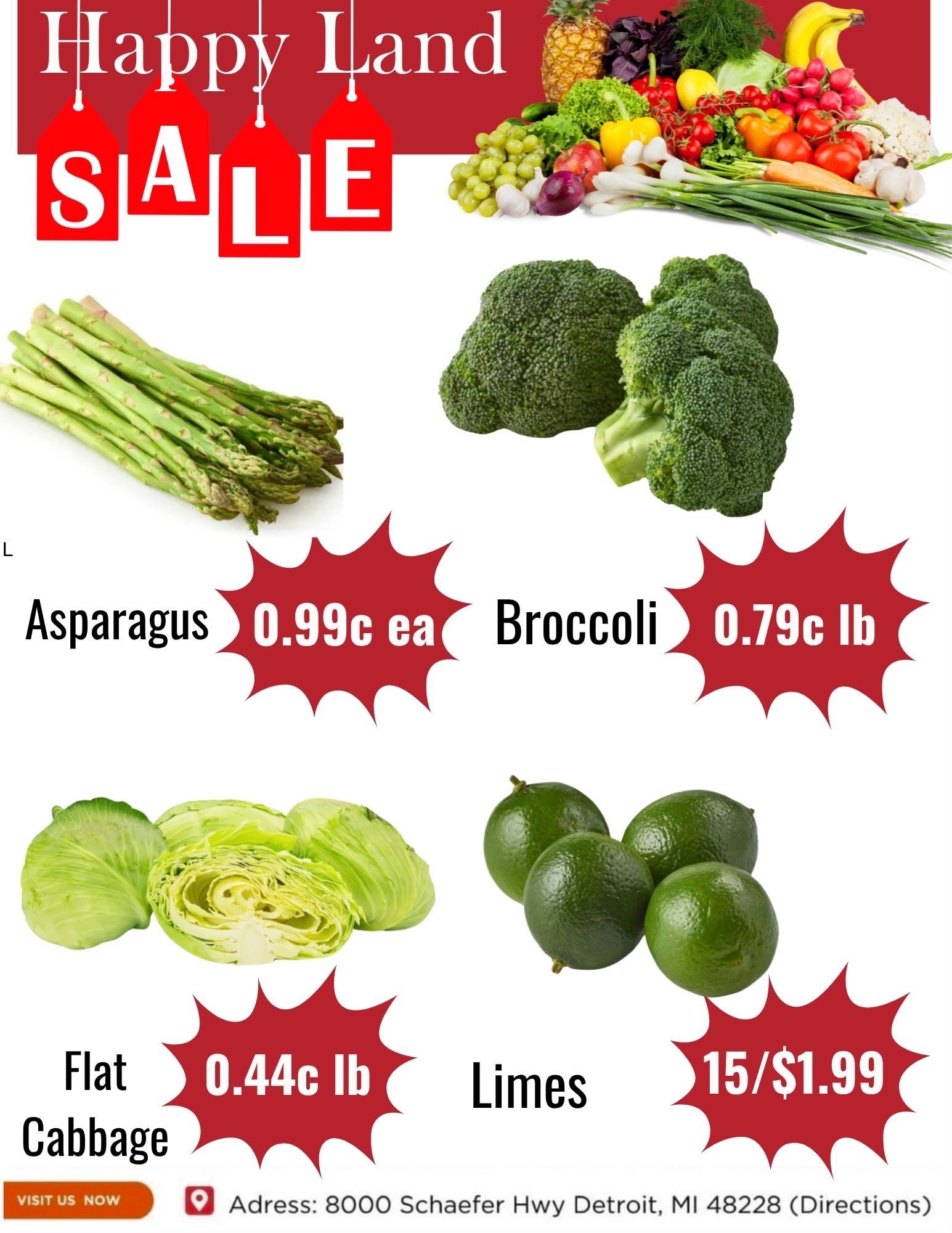 Happy Land Market (8000 Schaefer Highway, Detroit, MI) Weekly Ad October 17 - 17, 2026