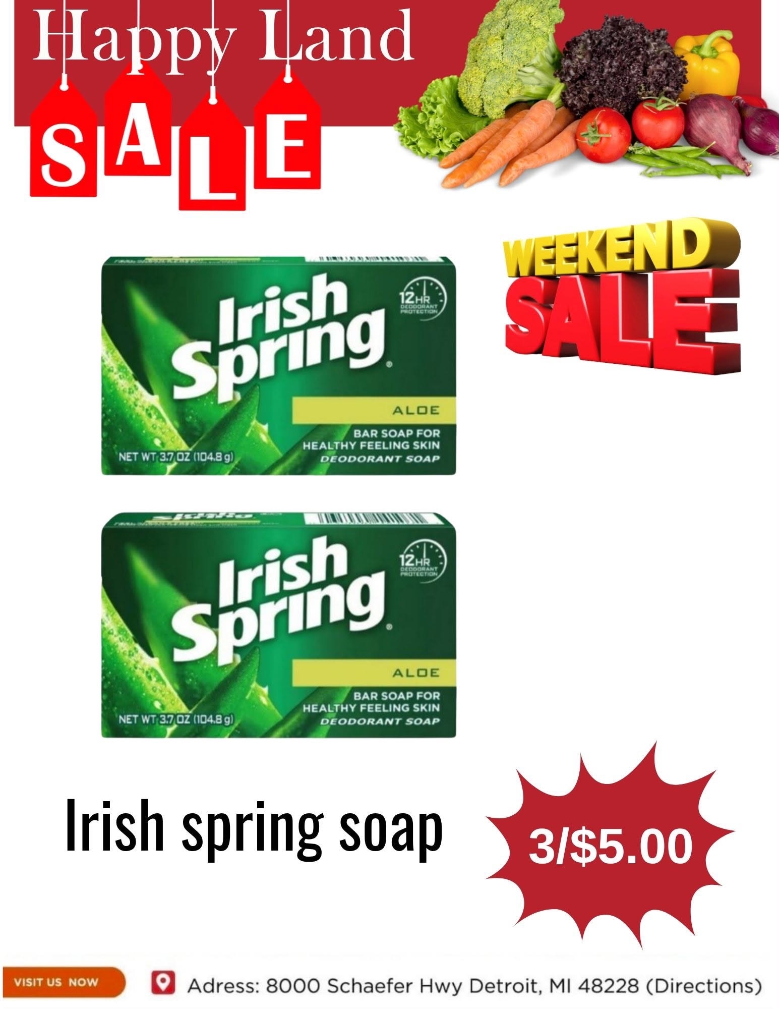 Happy Land Market (8000 Schaefer Highway, Detroit, MI) Weekly Ad October 17 - 17, 2026