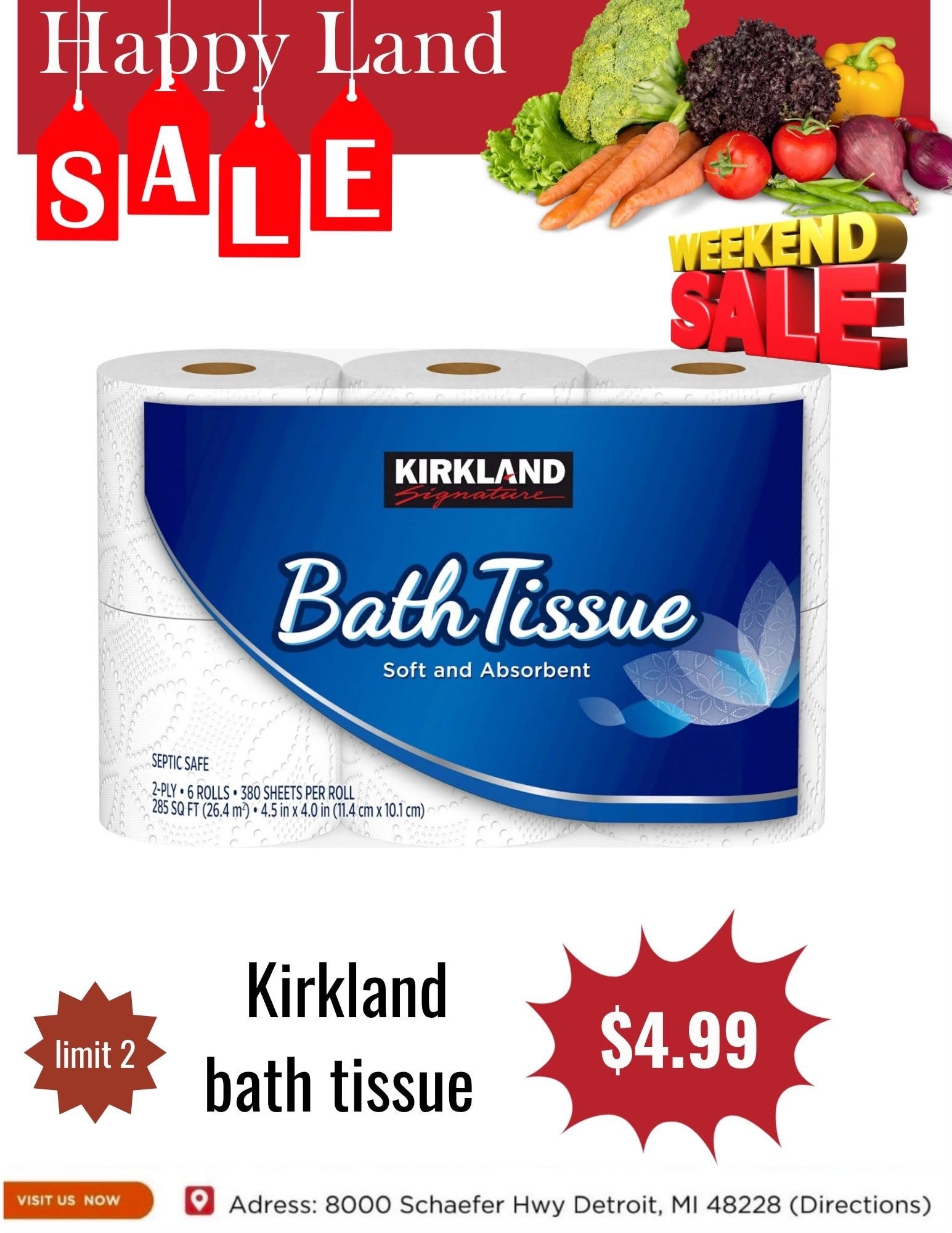 Happy Land Market (8000 Schaefer Highway, Detroit, MI) Weekly Ad October 17 - 17, 2026
