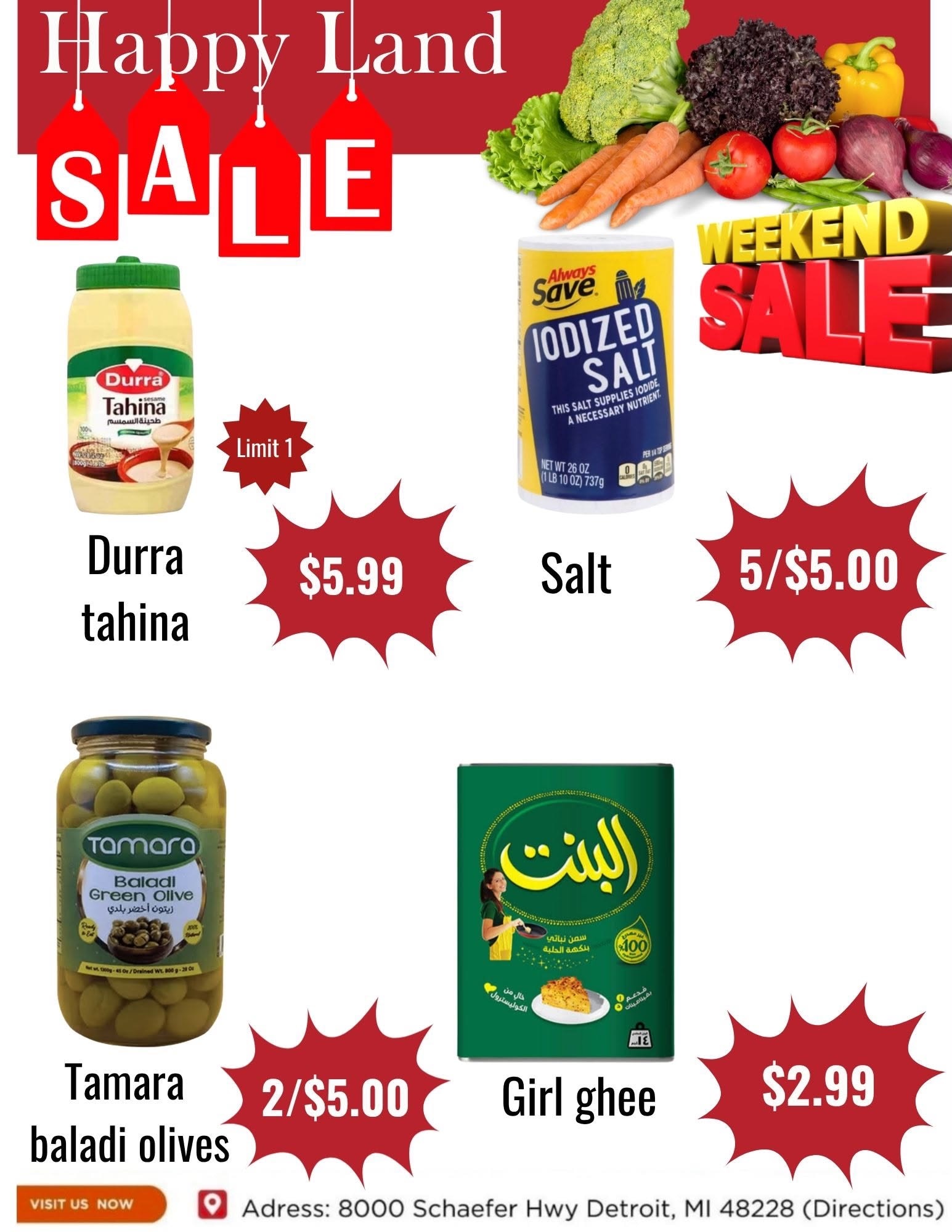 Happy Land Market (8000 Schaefer Highway, Detroit, MI) Weekly Ad October 17 - 17, 2026