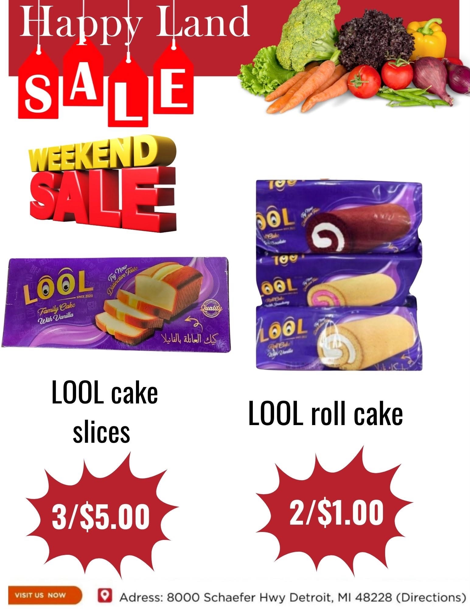 Happy Land Market (8000 Schaefer Highway, Detroit, MI) Weekly Ad October 17 - 17, 2026
