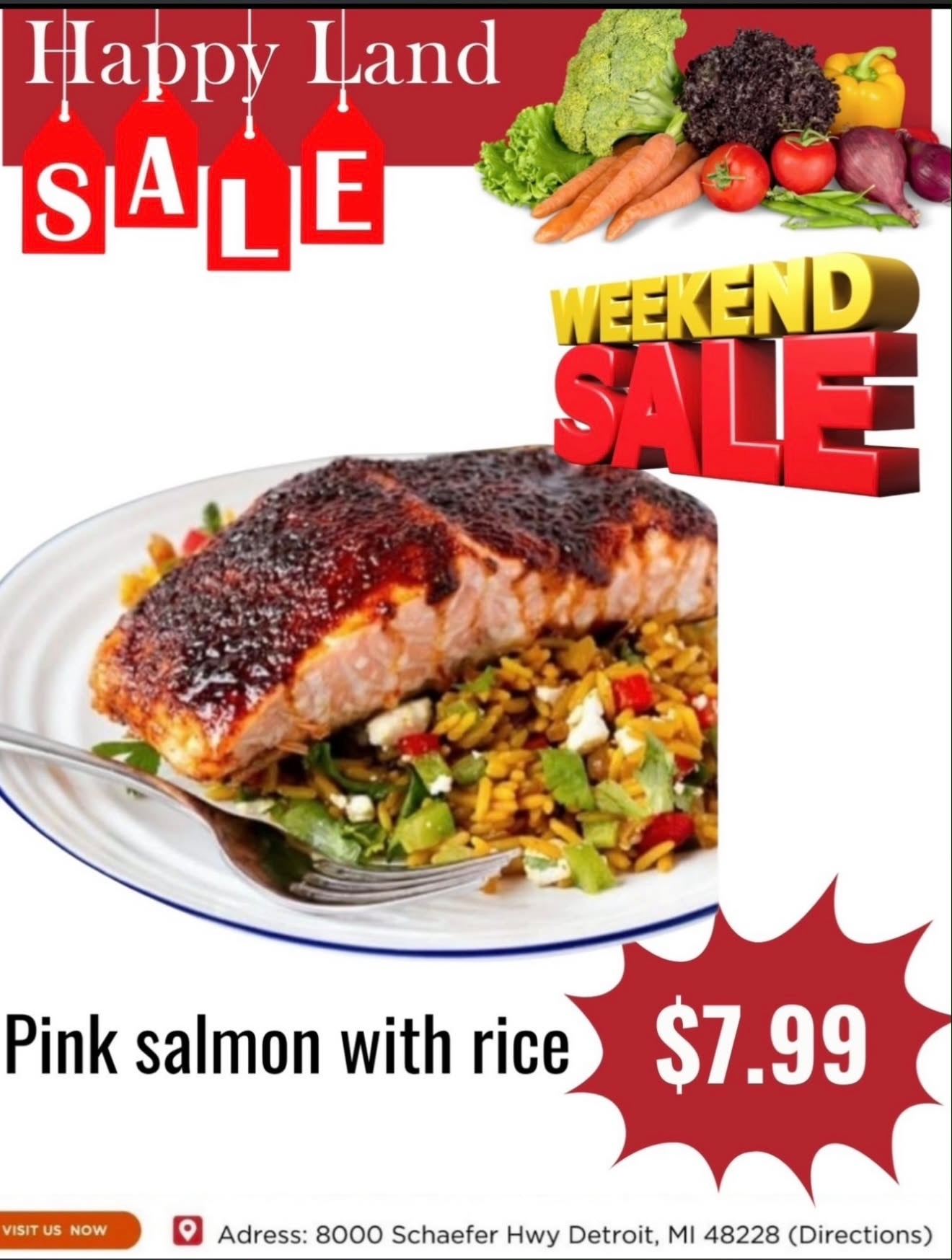 Happy Land Market (8000 Schaefer Highway, Detroit, MI) Weekly Ad October 17 - 17, 2026
