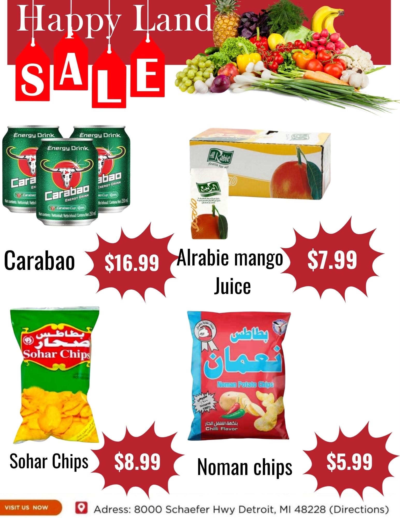 Happy Land Market (8000 Schaefer Highway, Detroit, MI) Weekly Ad October 17 - 17, 2026