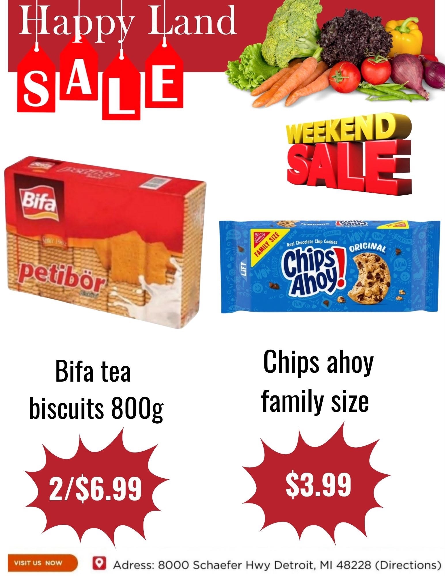Happy Land Market (8000 Schaefer Highway, Detroit, MI) Weekly Ad October 17 - 17, 2026