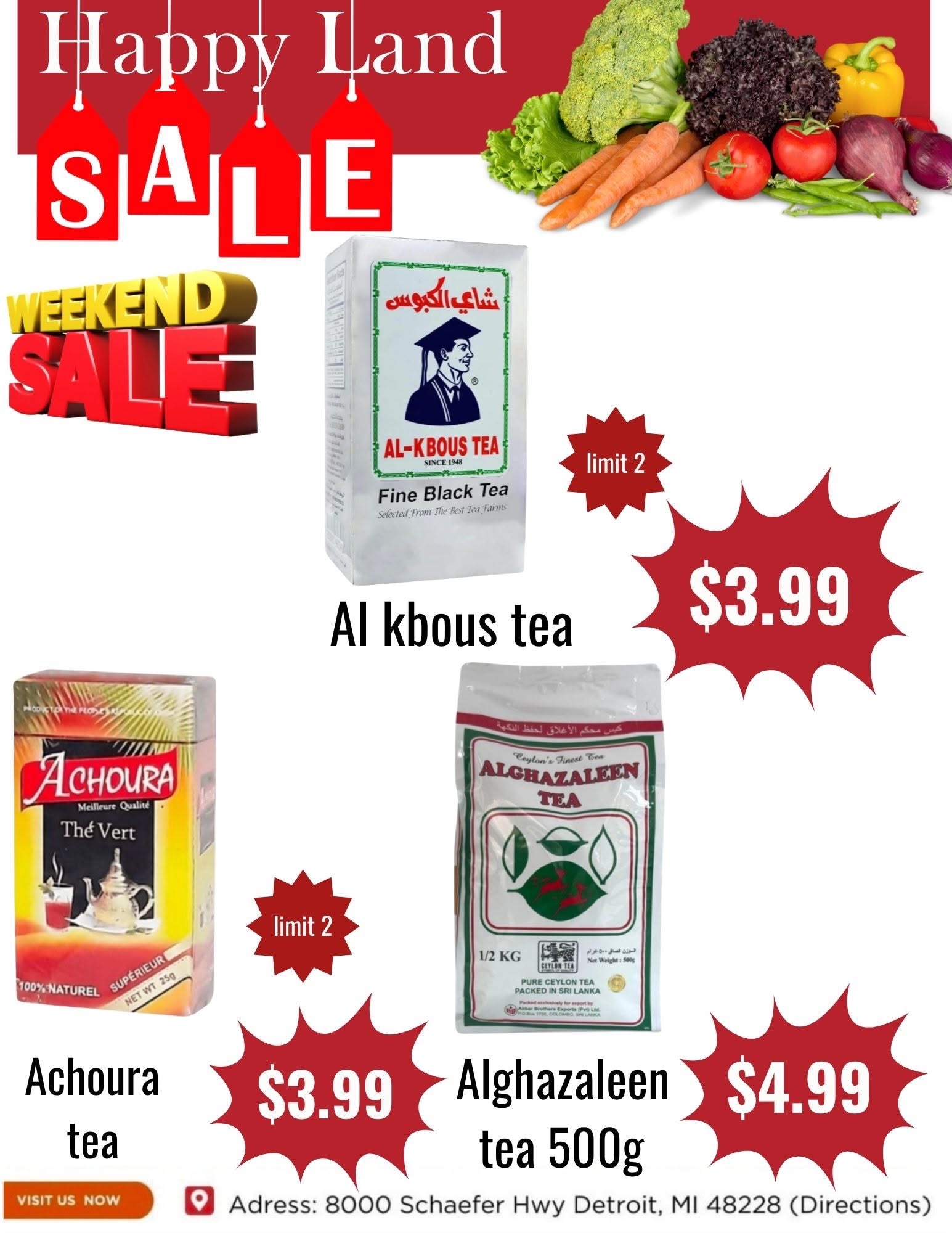 Happy Land Market (8000 Schaefer Highway, Detroit, MI) Weekly Ad October 17 - 17, 2026