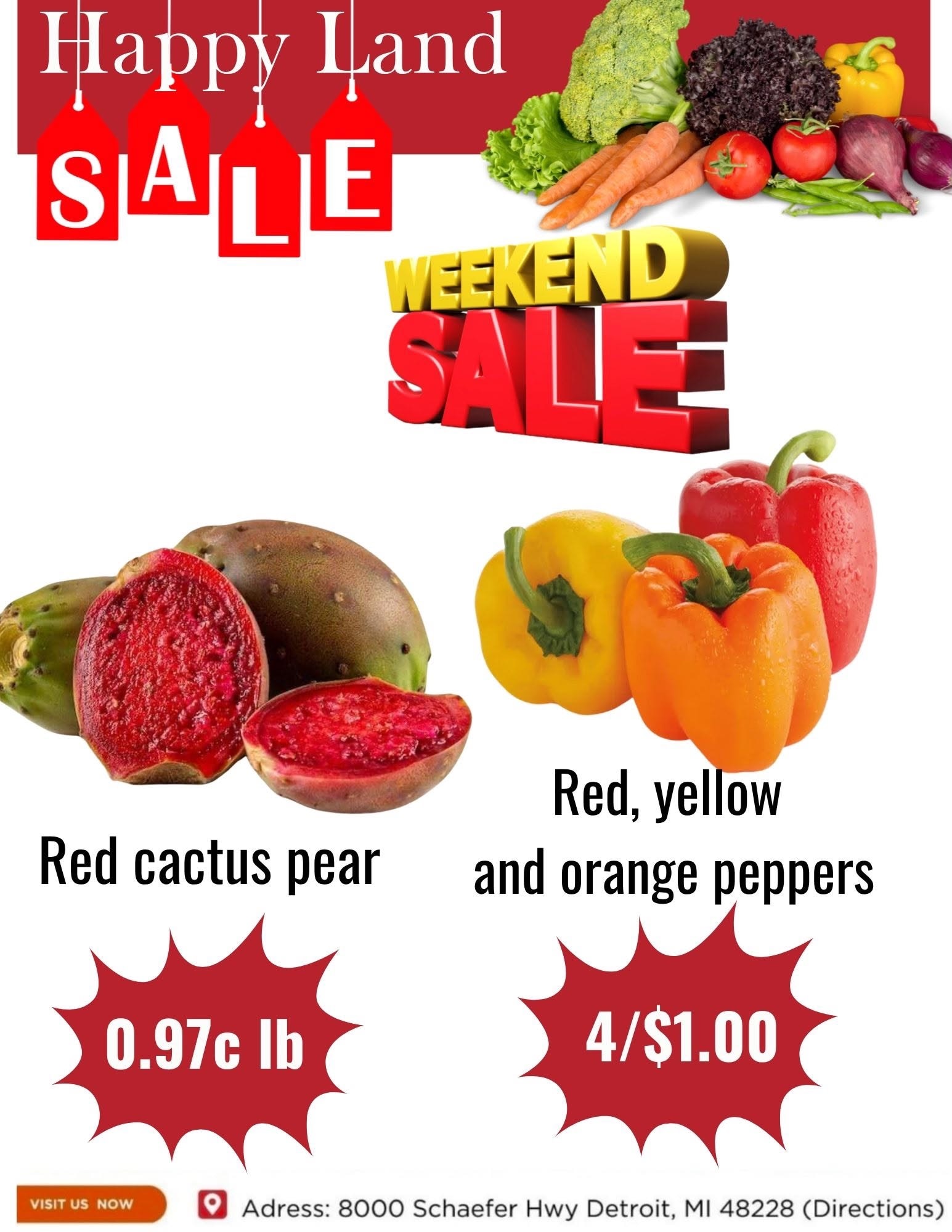 Happy Land Market (8000 Schaefer Highway, Detroit, MI) Weekly Ad October 17 - 17, 2026