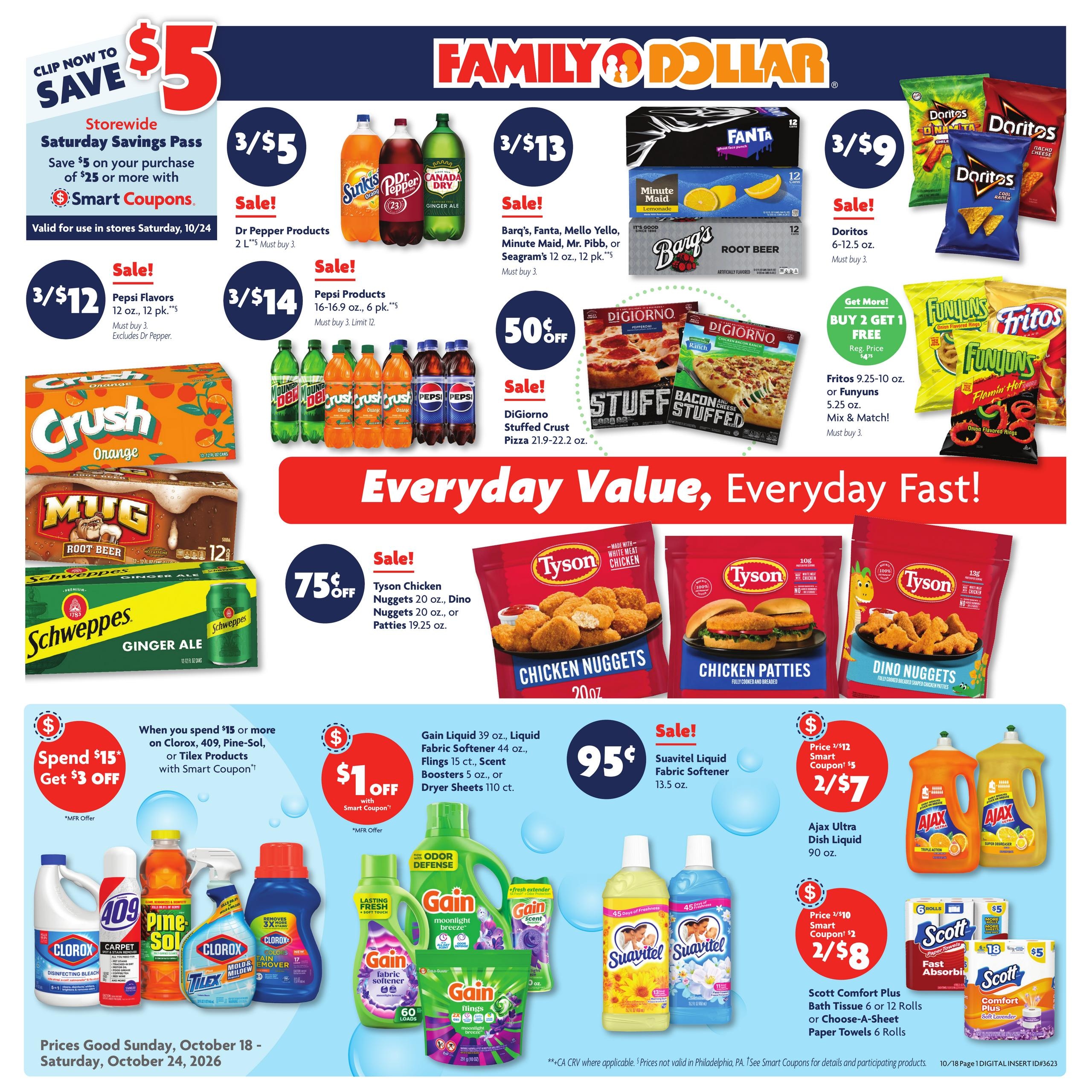 Family Dollar (Alton Area, AL) Weekly Ad October 18 - 24, 2026