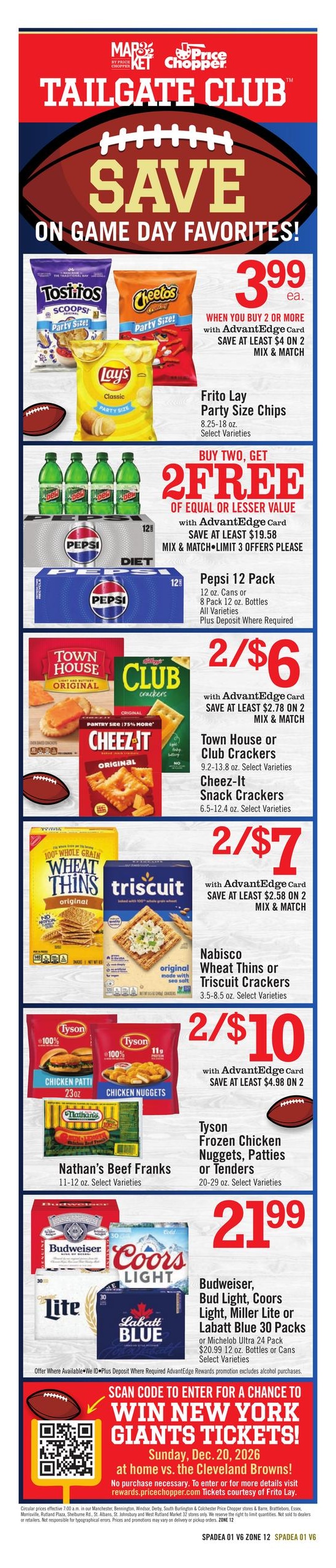 Price Chopper (Williamstown Area, MA) Weekly Ad October 18 - 24, 2026
