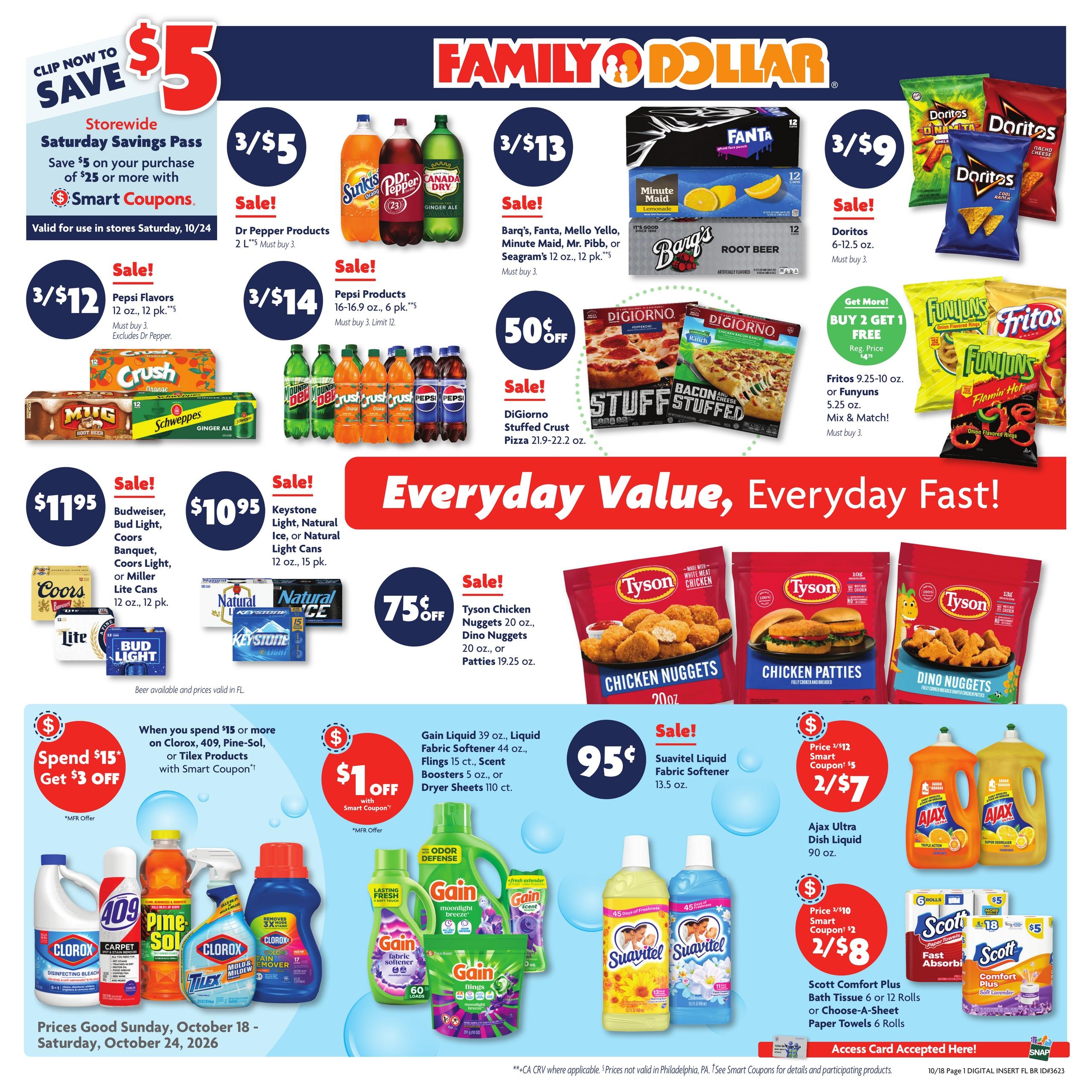Family Dollar (Black Area, AL) Weekly Ad October 18 - 24, 2026