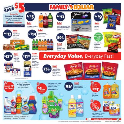 Family Dollar (Alpine Area, TX) Weekly Ad October 18 - 24, 2026