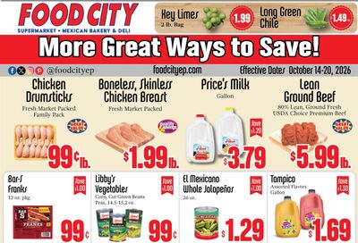 Food City Supermarkets Weekly Ad October 17 - 17, 2026