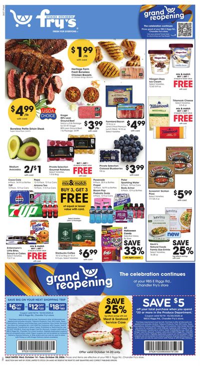 Fry's Food Stores (Andover Area, MA) Weekly Ad October 14 - 20, 2026