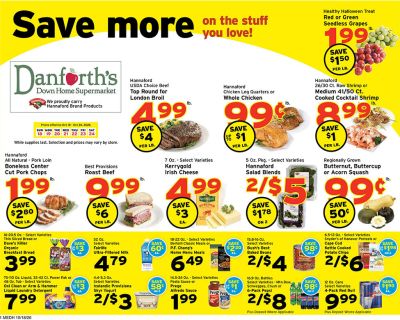 Danforth's Supermarket Weekly Ad October 18 - 24, 2026