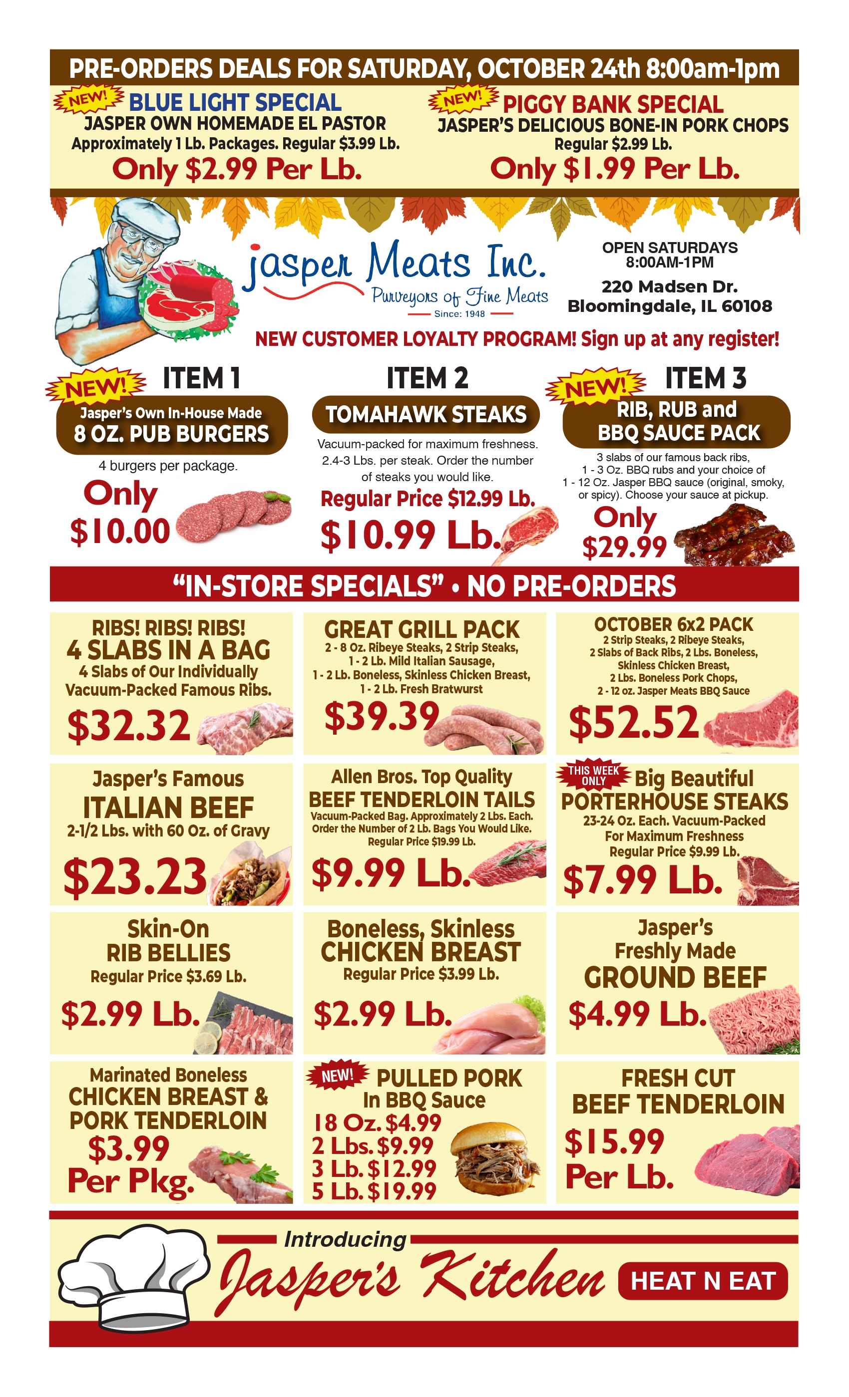 Jasper Meats Weekly Ad October 24 - 24, 2026