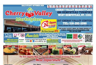 Cherry Valley Marketplace Weekly Ad October 16 - 29, 2026