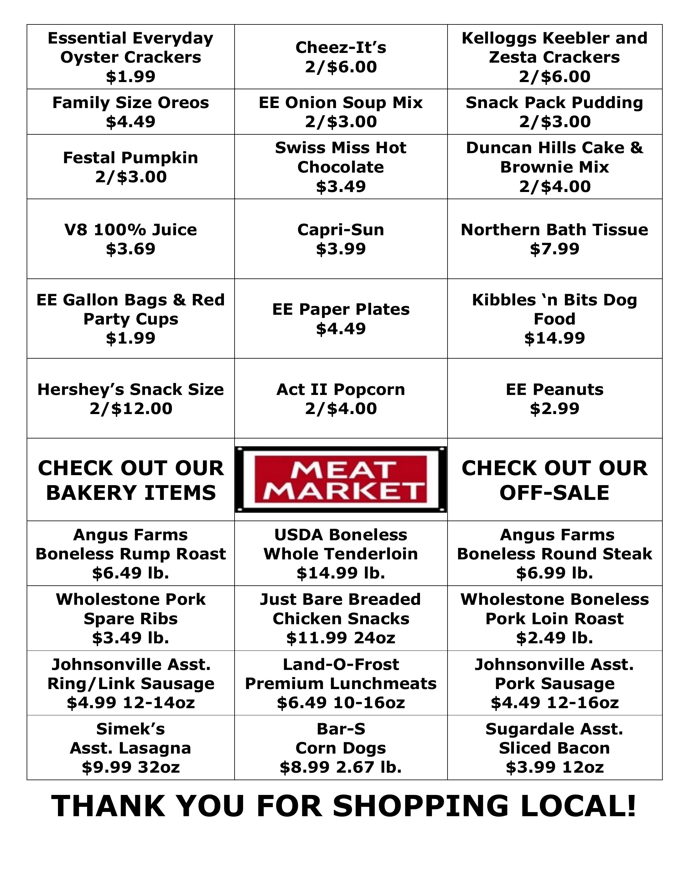 County Line Foods Weekly Ad October 19 - 25, 2026
