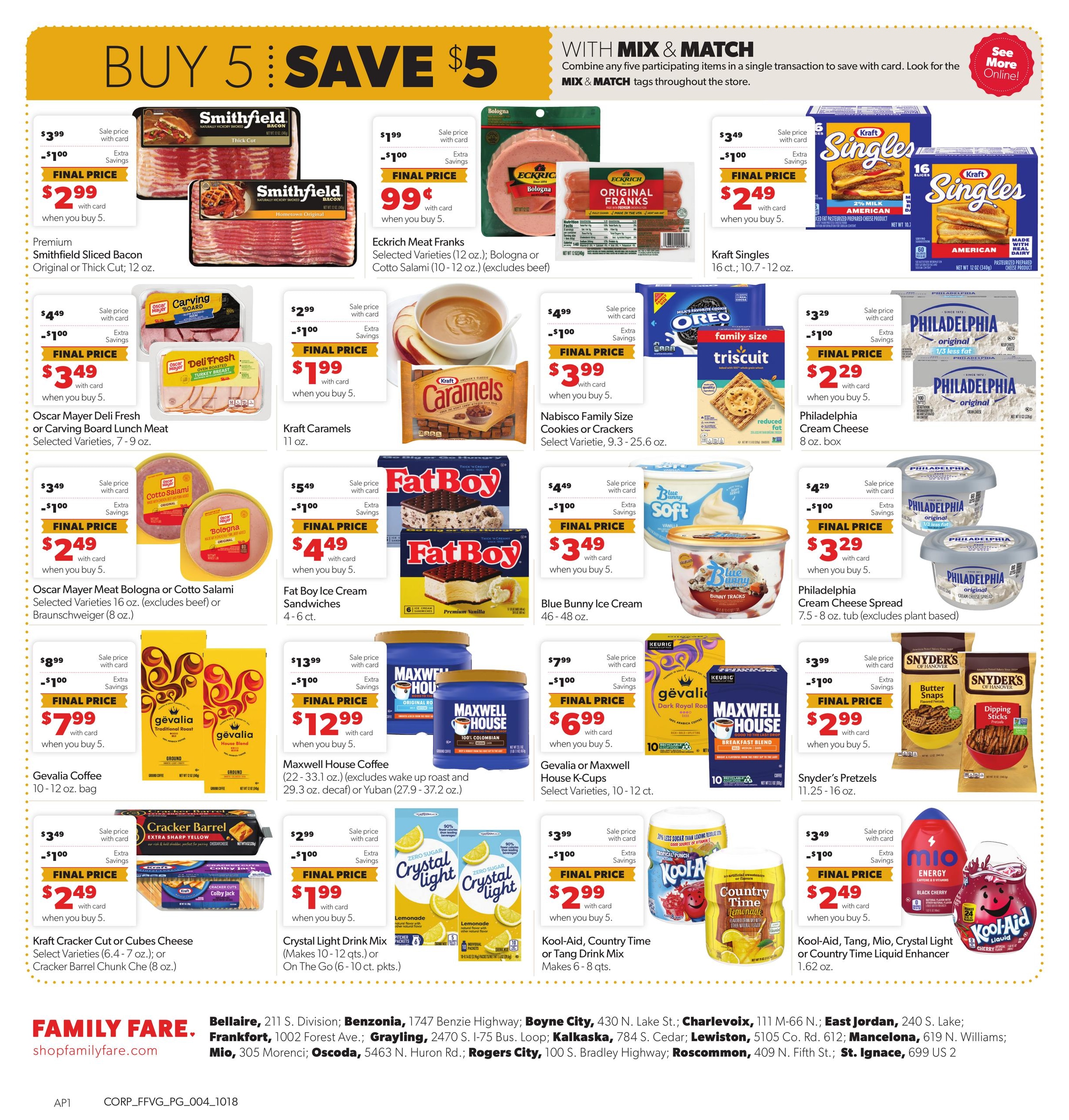 Family Fare (Atlanta Area, MI) Weekly Ad October 18 - 24, 2026
