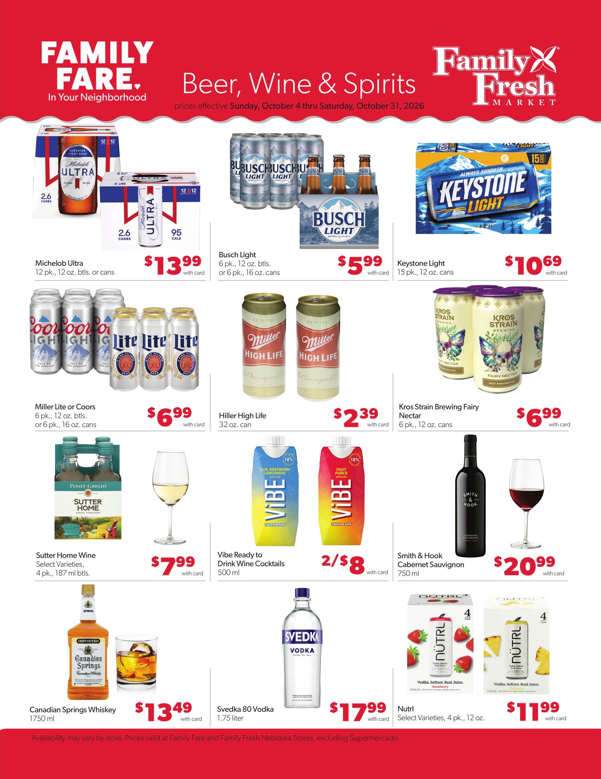 Family Fresh (Kearney Area, NE) Weekly Ad October 18 - 24, 2026