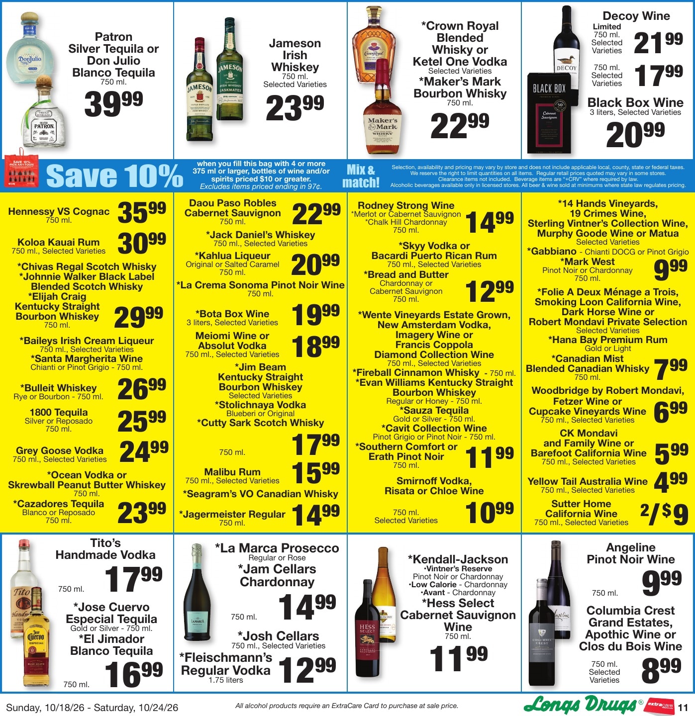 Longs Drugs Big Island Weekly Ad October 18 - 24, 2026
