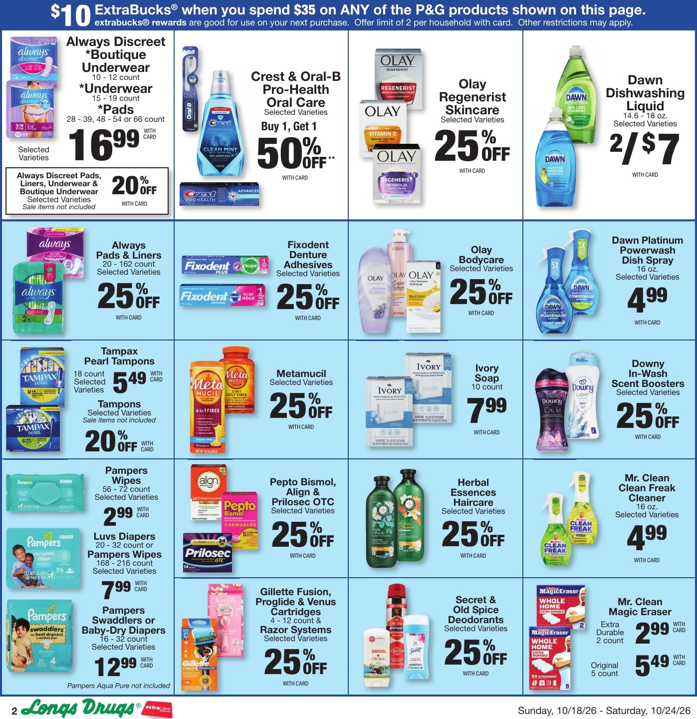 Longs Drugs Big Island Weekly Ad October 18 - 24, 2026