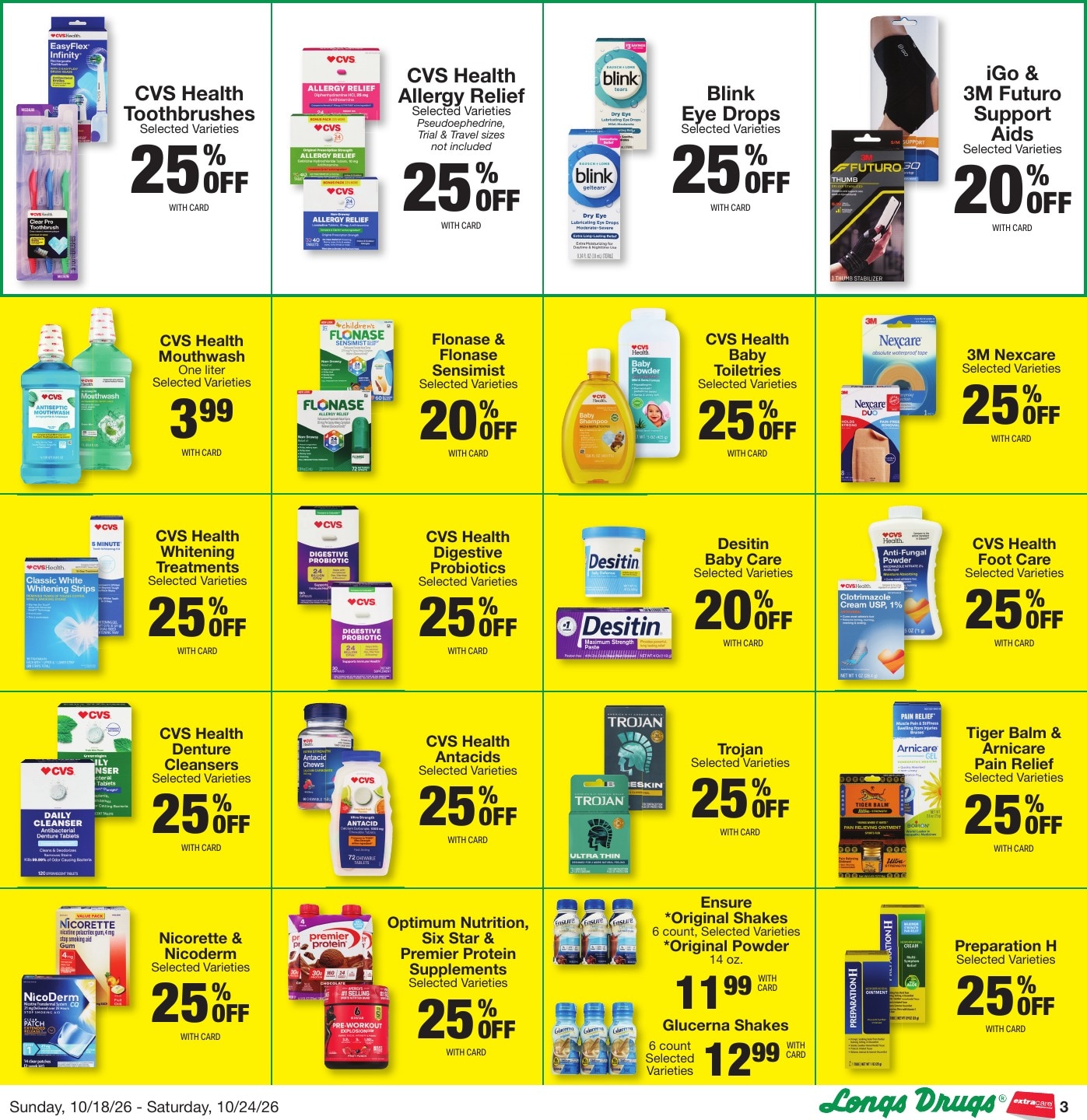 Longs Drugs Big Island Weekly Ad October 18 - 24, 2026