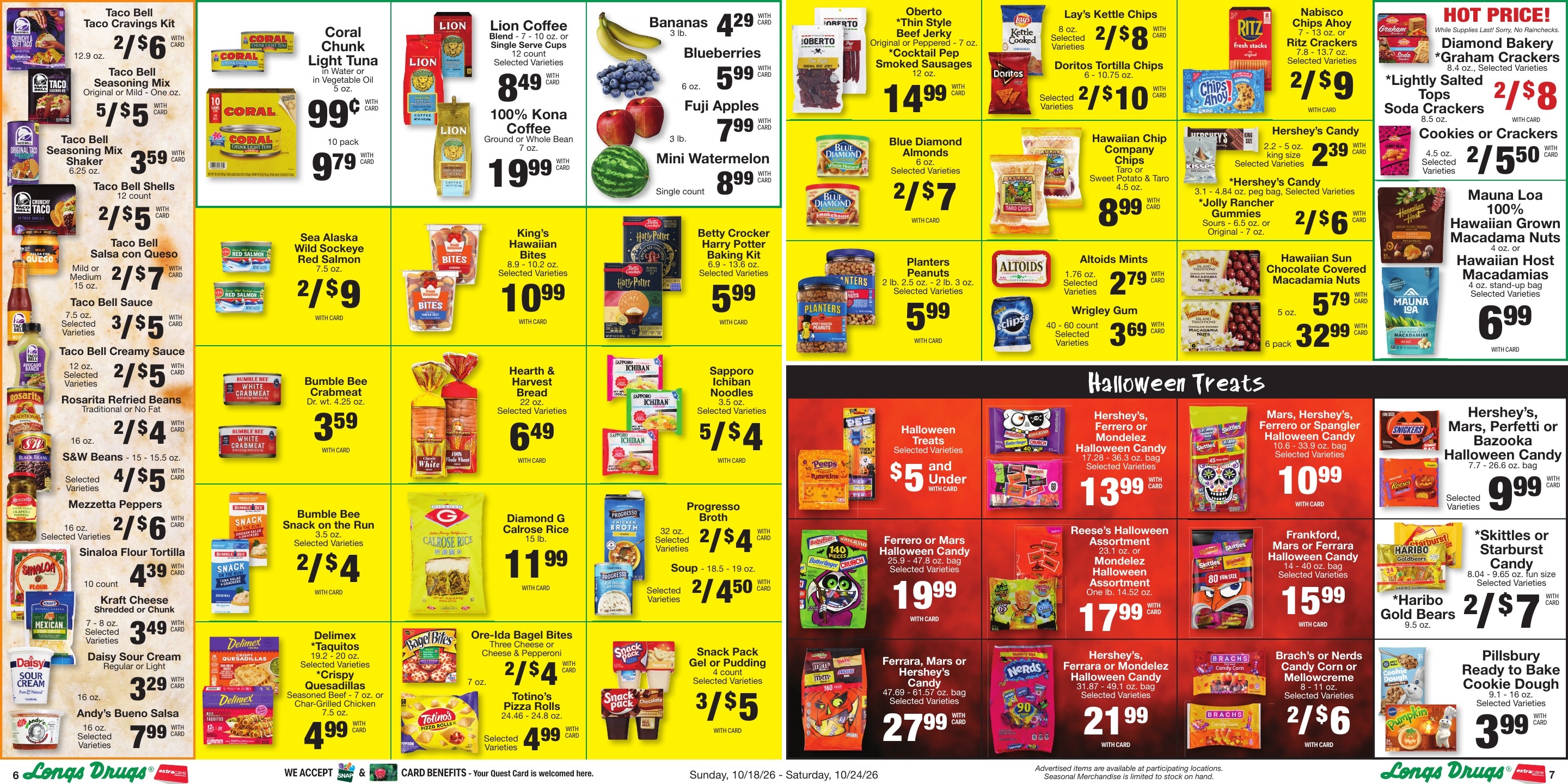 Longs Drugs Big Island Weekly Ad October 18 - 24, 2026